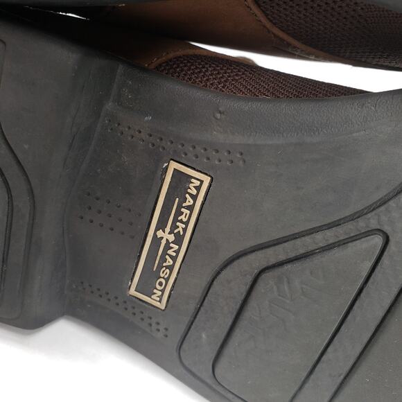 Mark Nason Los Angeles Clubman Westside Oxford Mens 9 Brown Leather Mesh Cushion - Picture 13 of 16